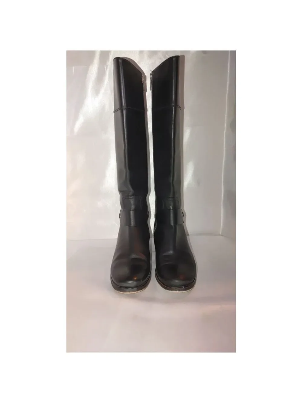 Michael Kors Fulton Harness Leather Boot Size 8M